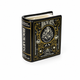 Bougie Harry Potter en céramique noire et dorée en forme de livre de Poudlard