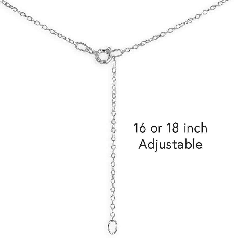 Collier Nina Designs pendentif carte de tarot The Moon en argent massif recyclé, lune gravée
