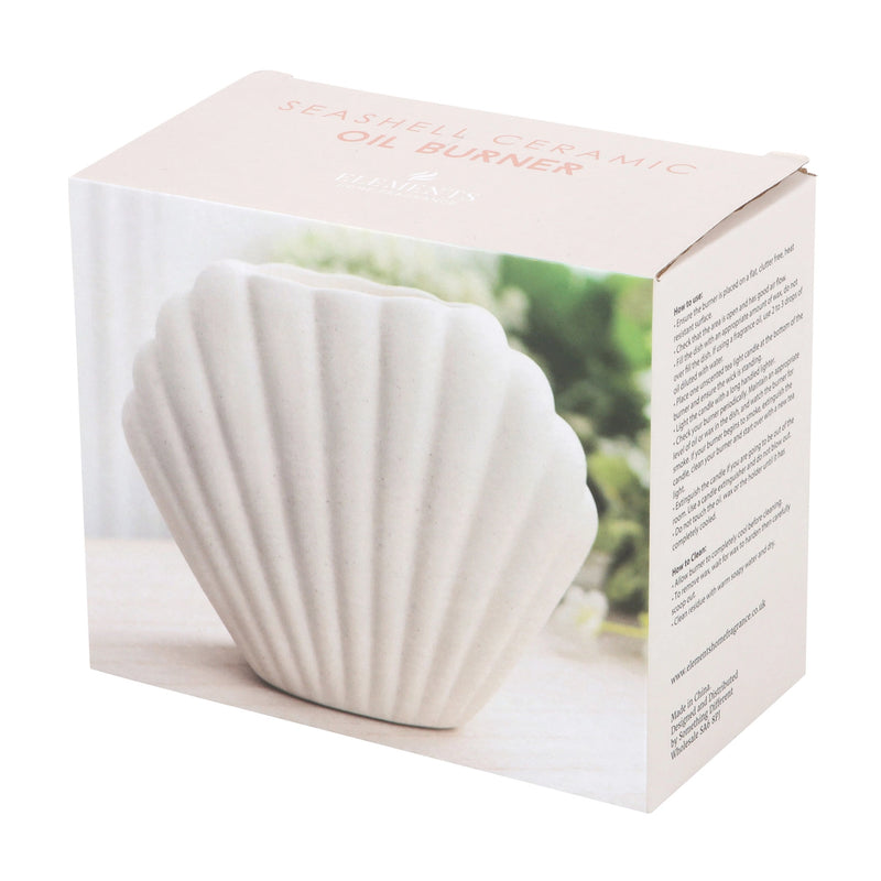 Brûle-parfum en forme de coquillage, décoration marine pour fondants parfumés