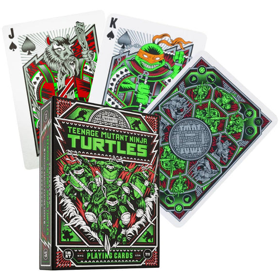 Jeu de cartes Theory11 Teenage Mutant Ninja Turtles, illustrations personnalisées