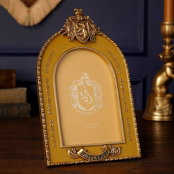 Cadre photo Harry Potter Poufsouffle avec blason en relief, 10 × 15 cm