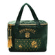 Sac à lunch isotherme Harry Potter Serpentard en velours vert foncé avec blason serpent doré