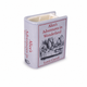 Bougie en céramique bleu pâle en forme de livre Alice au Pays des Merveilles