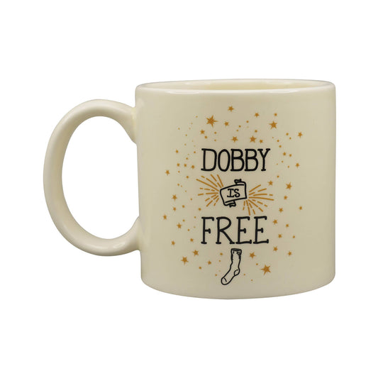 Mug céramique Harry Potter en relief, Dobby kawaii en 3D avec inscription Dobby is free