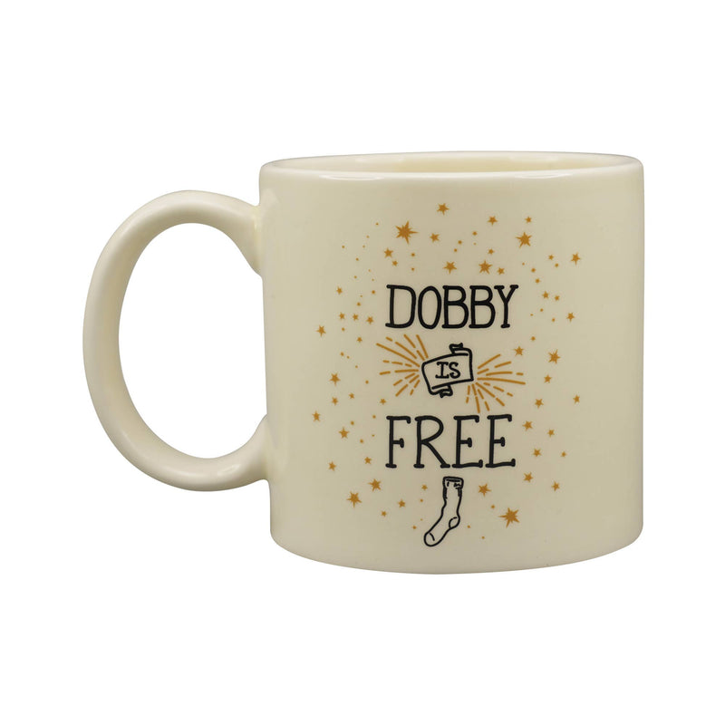 Mug céramique Harry Potter en relief, Dobby kawaii en 3D avec inscription Dobby is free