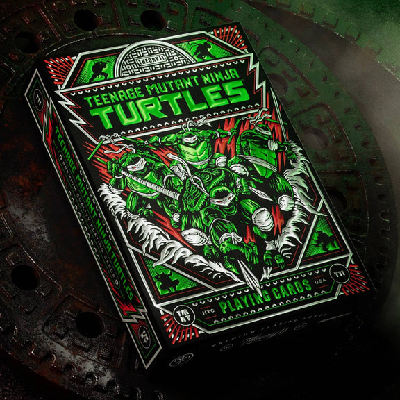 Jeu de cartes Theory11 Teenage Mutant Ninja Turtles, illustrations personnalisées