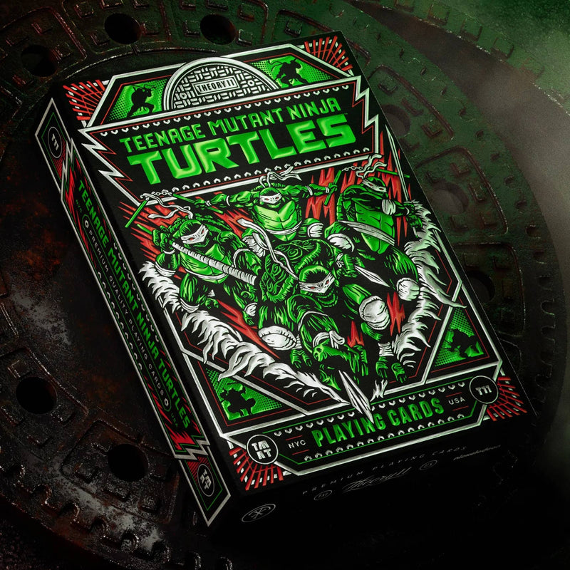 Jeu de cartes Theory11 Teenage Mutant Ninja Turtles, illustrations personnalisées