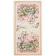 Écharpe rose Fable England Woodland Scene, paysage forestier avec animaux, oiseaux et feuillages