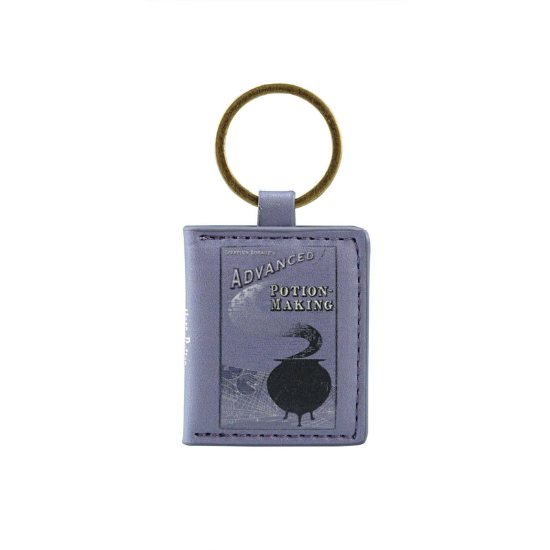 Porte-clés Harry Potter en forme de livre miniature Manuel de Potions Avancées, couverture en PU détaillée