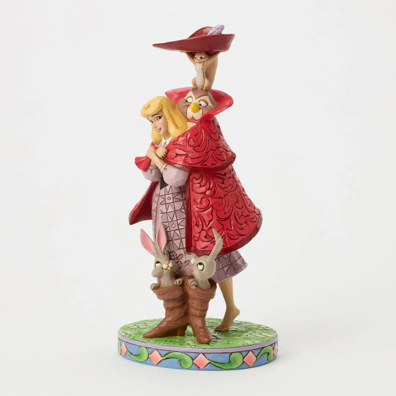 Figurine Disney Traditions Jim Shore, Aurore de La Belle au Bois Dormant et ses amis de la forêt