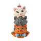 Figurine Disney Traditions Jim Shore, Marie, Berlioz et Toulouse des Aristochats empilés