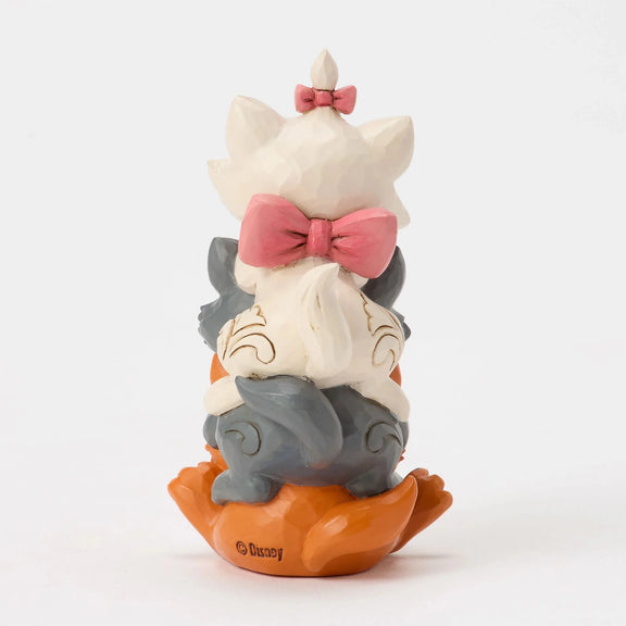 Figurine Disney Traditions Jim Shore, Marie, Berlioz et Toulouse des Aristochats empilés