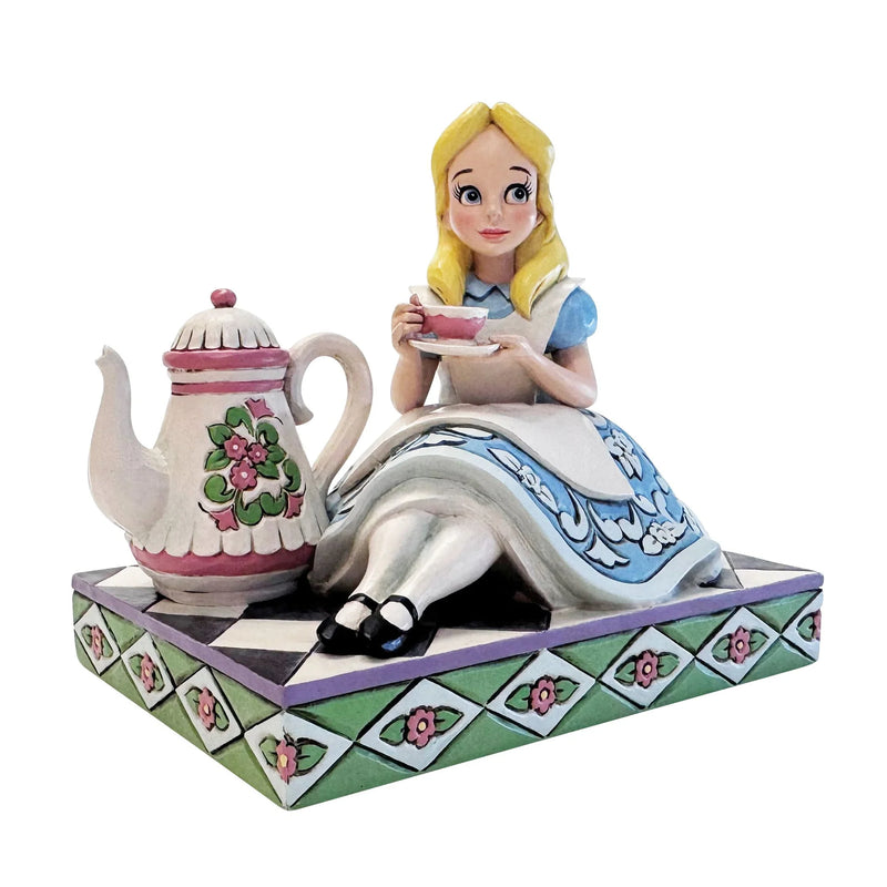 Figurine Disney Traditions Jim Shore, Alice au Pays des Merveilles à l'heure du thé