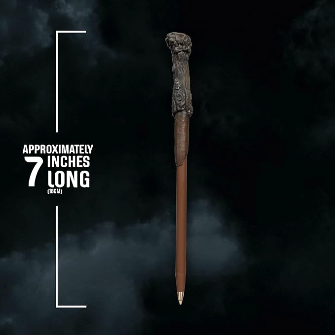 Stylo baguette magique Harry Potter à manche texturé avec marque-page assorti