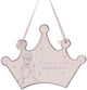 Plaque murale en céramique en forme de couronne Disney 100 ans avec Cendrillon et sa citation
