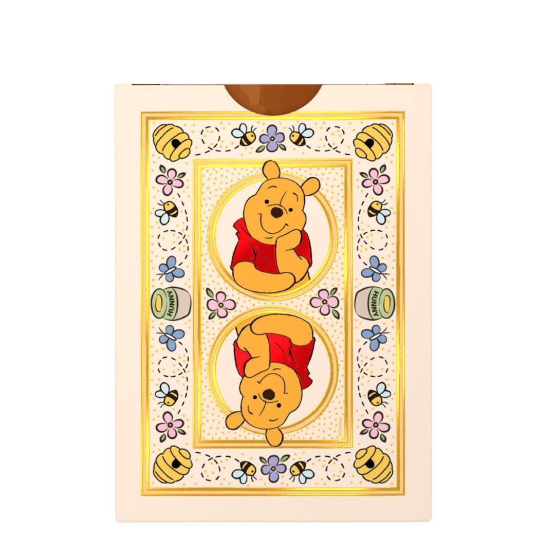 Jeu de cartes Bicycle Winnie l'Ourson, licence officielle Disney, fond crème