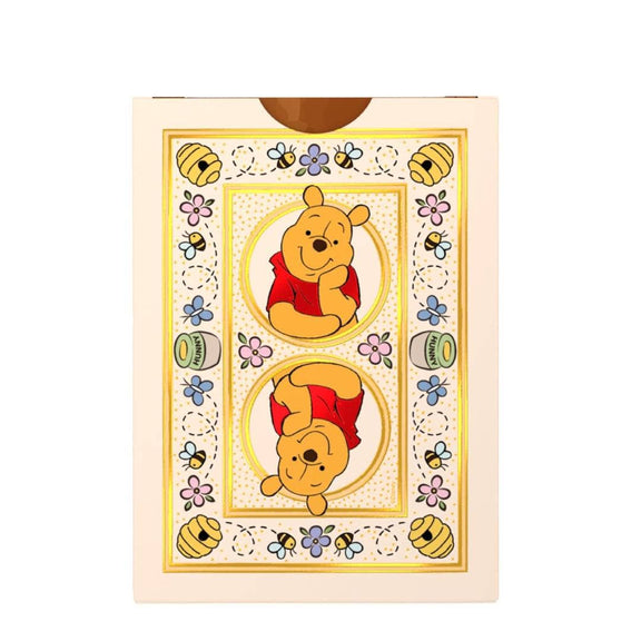 Jeu de cartes Bicycle Winnie l'Ourson, licence officielle Disney, fond crème
