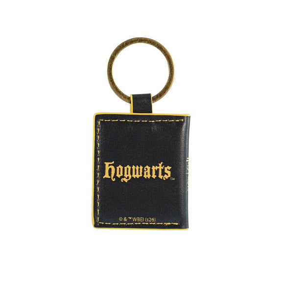 Porte-clés Harry Potter en métal orné du blason de Poudlard et des quatre maisons