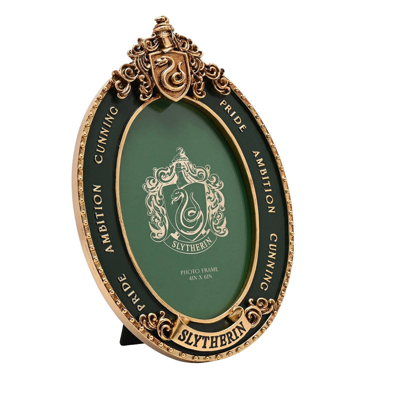 Cadre photo Harry Potter Serpentard avec blason en relief, 10 × 15 cm