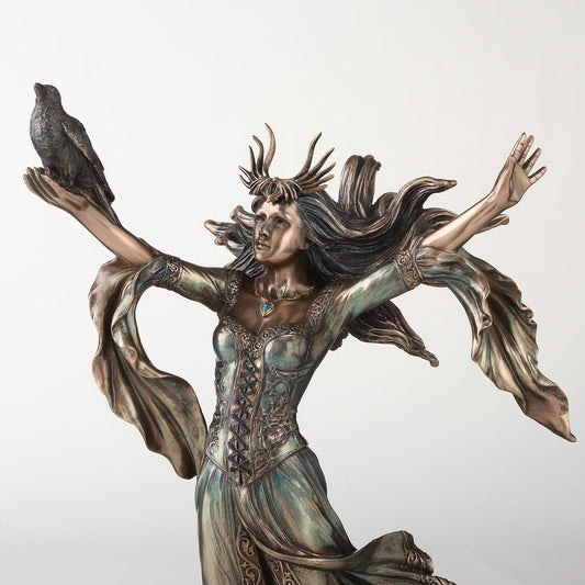 Statuette fée Morgane Veronese Design 25 cm, enchanteresse arthurienne en mouvement