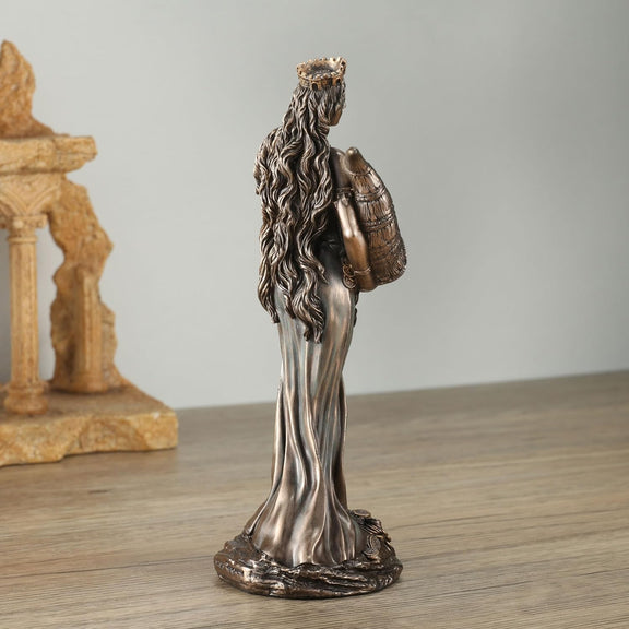 Figurine déesse Fortuna Veronese Design 15 cm, yeux bandés et corne d'abondance