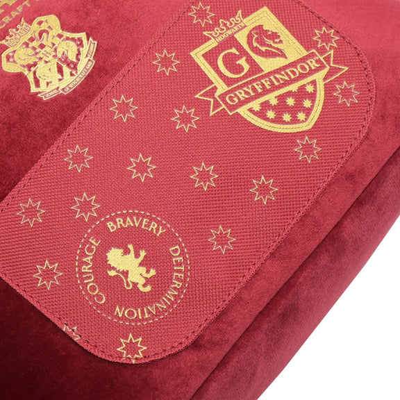 Sac à lunch isotherme Harry Potter Gryffondor en velours rouge avec blason et impressions dorées