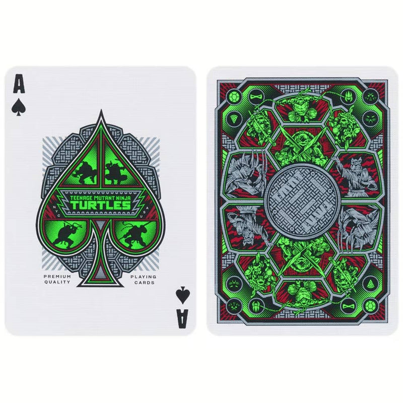 Jeu de cartes Theory11 Teenage Mutant Ninja Turtles, illustrations personnalisées