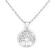 Collier pendentif arbre de vie celtique en argent 925 aux branches entrelacées