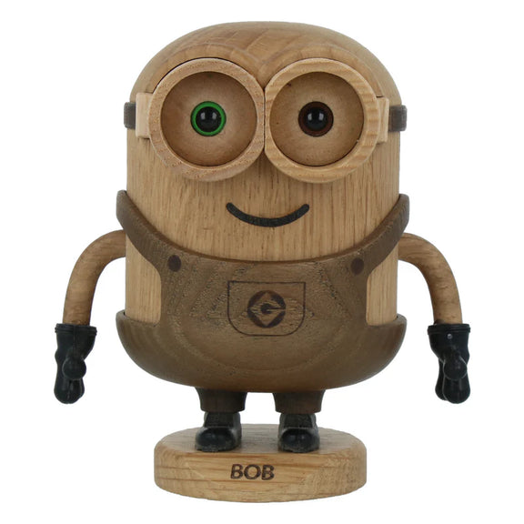 Figurine Bob des Minions petit modèle en chêne blanc et chêne fumé, design Boyhood