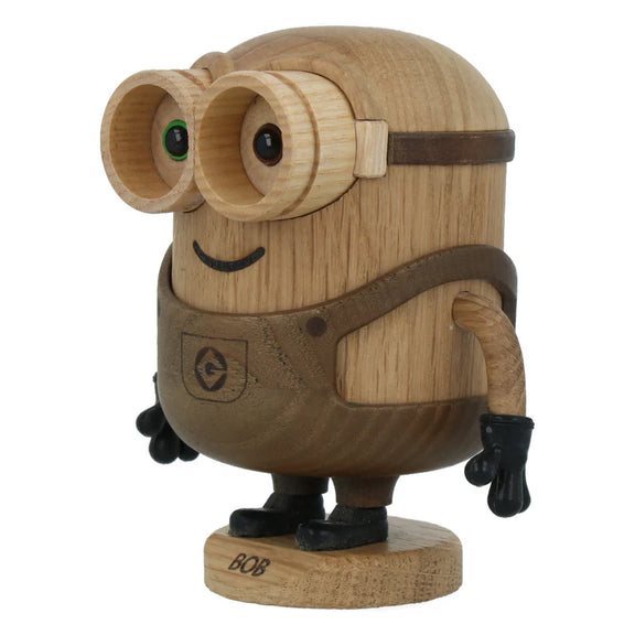 Figurine Bob des Minions petit modèle en chêne blanc et chêne fumé, design Boyhood