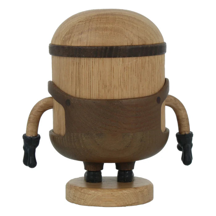 Figurine Bob des Minions petit modèle en chêne blanc et chêne fumé, design Boyhood