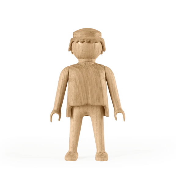 Figurine Playmobil grand modèle en chêne blanc européen Boyhood, objet décoratif haut de gamme