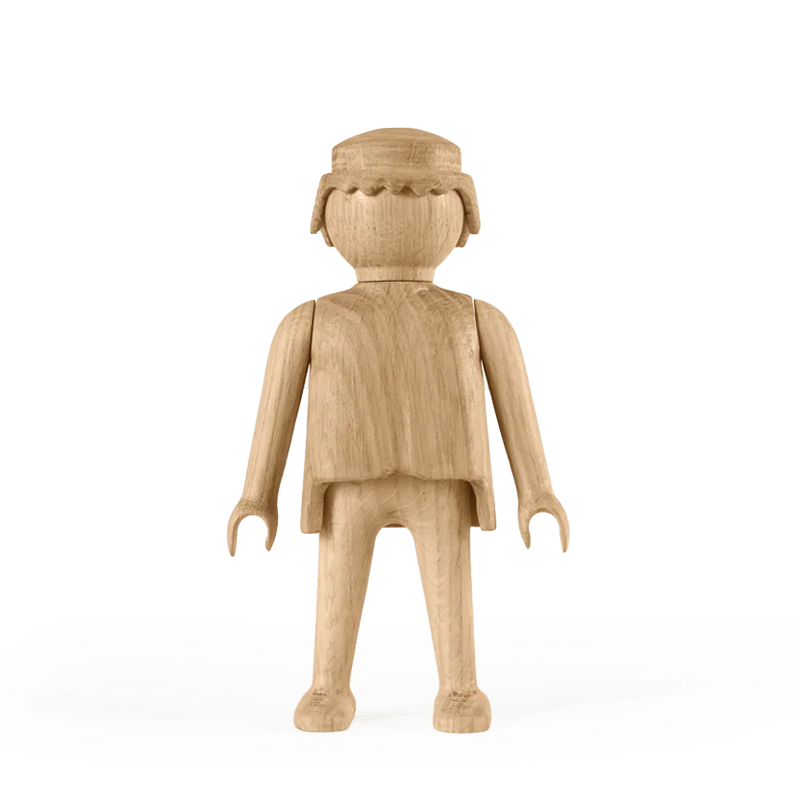 Figurine Playmobil grand modèle en chêne blanc européen Boyhood, objet décoratif haut de gamme