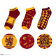 Lot de 3 paires de chaussettes Harry Potter Gryffondor rouge et or avec lion et écusson