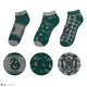 Lot de 3 paires de chaussettes Harry Potter Serpentard vert et gris avec serpent et écusson
