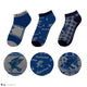 Lot de 3 paires de chaussettes Harry Potter Serdaigle bleu et gris avec aigle et écusson
