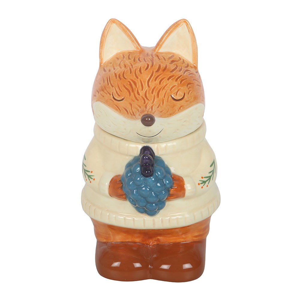 Brûle-parfum en forme de renard en céramique pour fondant parfumé et bougie chauffe-plat