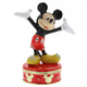 Boîte à bijoux Disney Mickey Mouse en métal émaillé avec cristaux et socle rouge