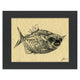 Illustration chimère Whatif Creations, corps de piranha et tête de chihuahua, art hybride insolite