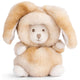Peluche Bukowski Ziggy, ourson de 15 cm en costume de lapin beige crème à capuche