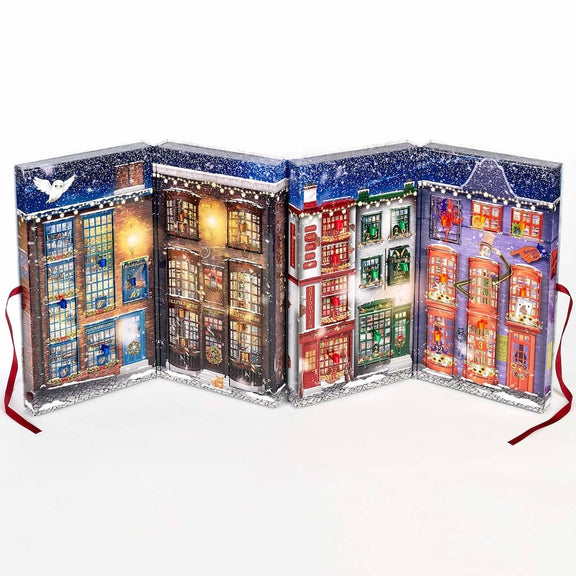 Calendrier de l'Avent 2025 Harry Potter Diagon Alley à 24 fenêtres avec bijoux et accessoires