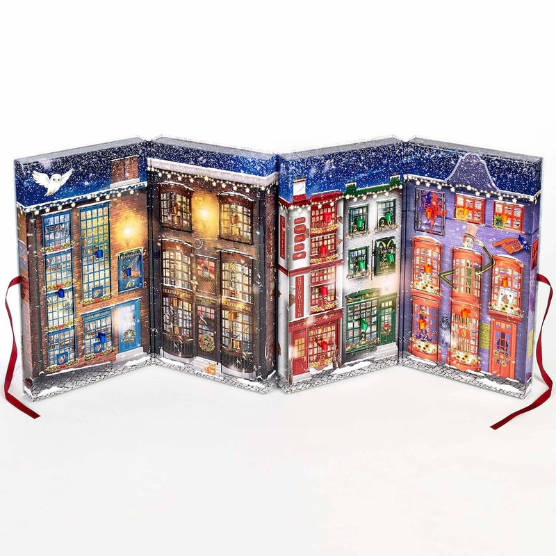 Calendrier de l'Avent 2025 Harry Potter Diagon Alley à 24 fenêtres avec bijoux et accessoires