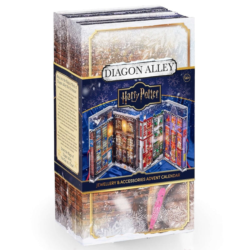 Calendrier de l'Avent 2025 Harry Potter Diagon Alley à 24 fenêtres avec bijoux et accessoires