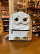 Mini sac à dos Harry Potter Hedwige effet peluche avec yeux brodés en relief