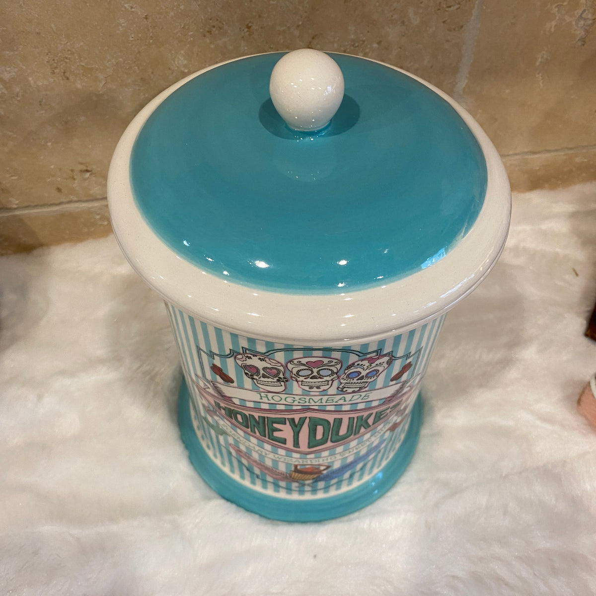 Bonbonnière Harry Potter Honeydukes en céramique colorée de 23 cm avec couvercle