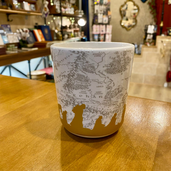 Mug Le Seigneur des Anneaux avec carte de la Terre du Milieu et anse 3D Anneau Unique