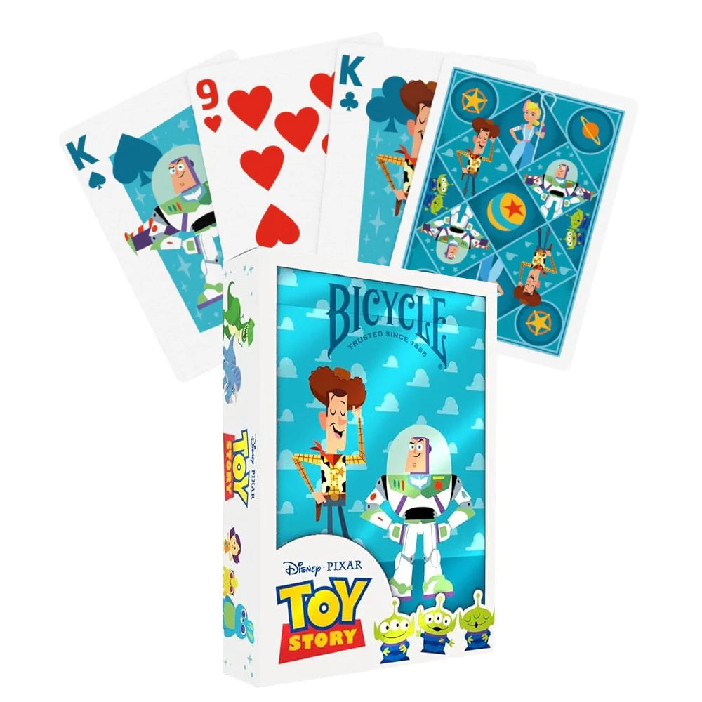 Jeu de cartes Bicycle Toy Story Disney Pixar avec Woody, Buzz l'Éclair et les personnages du film