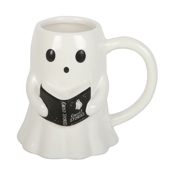 Mug fantôme lecteur Ghost Stories en relief, collection The Haunted Library