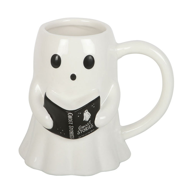 Mug fantôme lecteur Ghost Stories en relief, collection The Haunted Library