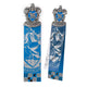 Marque-page Harry Potter Serdaigle Noble Collection avec blason en métal émaillé bleu et bronze